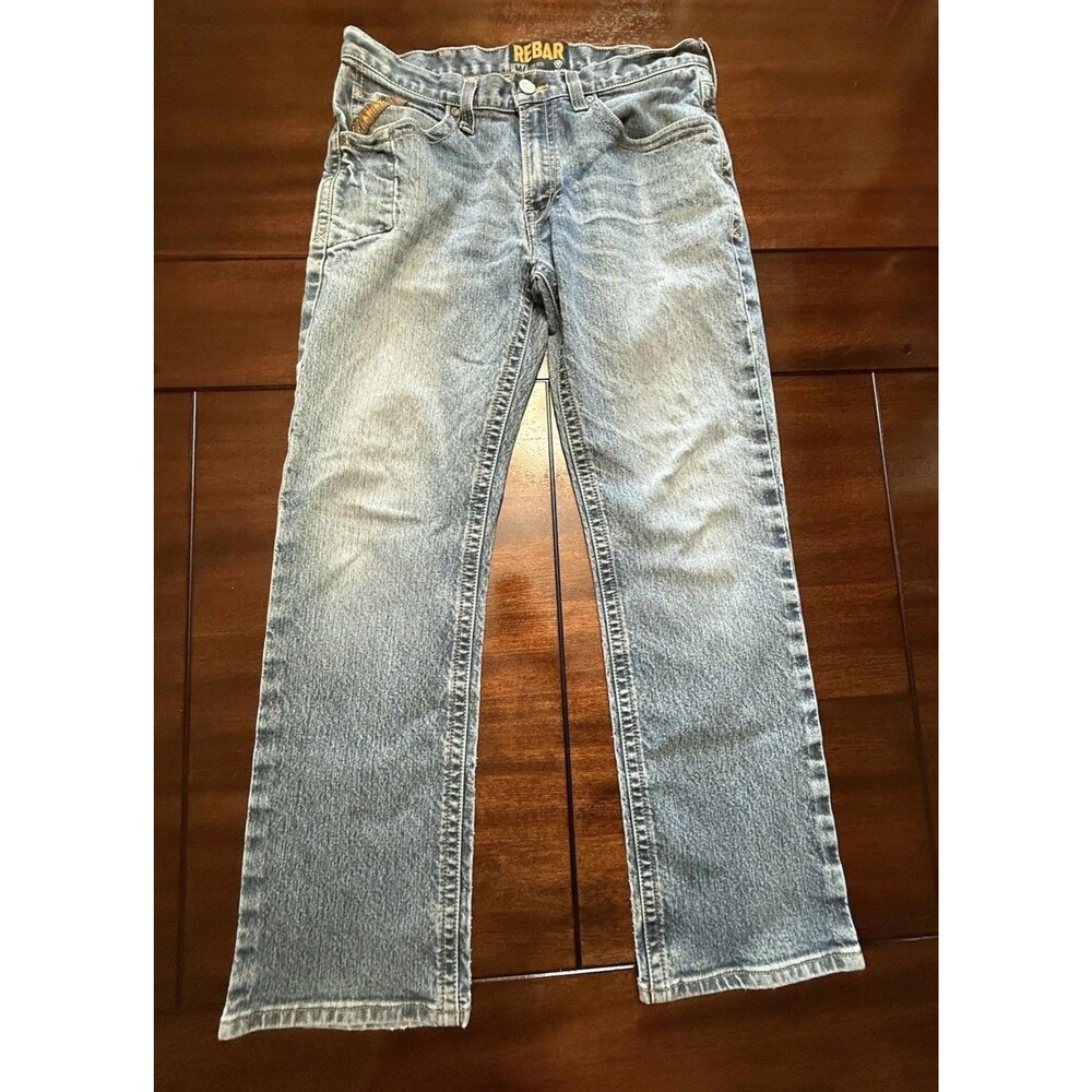 Ariat Rebar M4 Low Rise Boot Cut Jeans 34x31 (33/32) Denim Men's 🔥EXCELLENT🔥